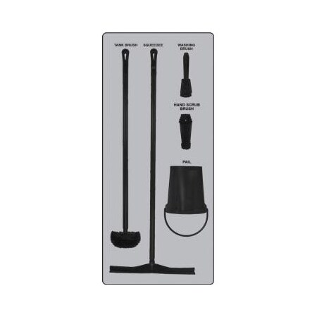 Accuform WET ZONE STOREBOARDS ULTRA PSB713GTBK PSB713GTBK